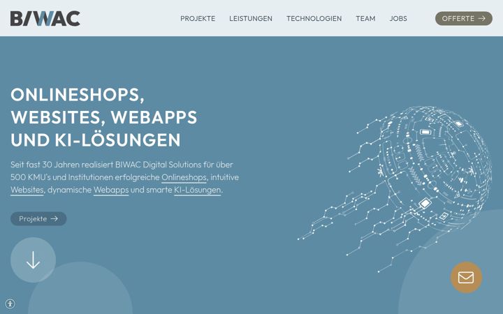 Screenshot of biwac.ch