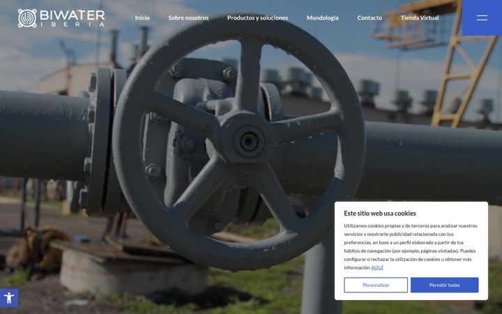 Screenshot of biwateriberia.com