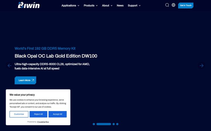 Screenshot of biwintech.com