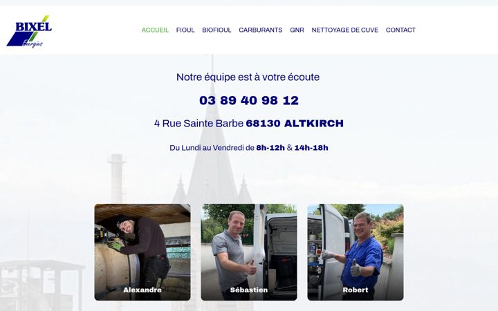 Screenshot of bixel.fr