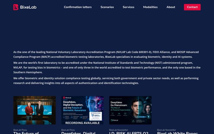 Screenshot of bixelab.com