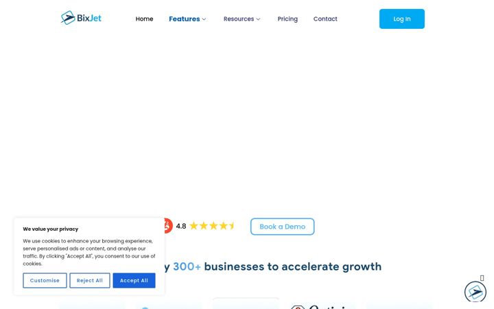 Screenshot of bixjet.com