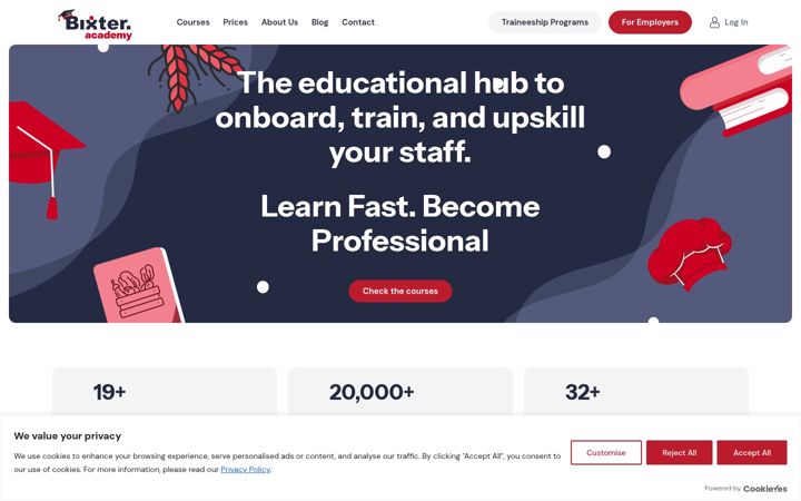 Screenshot of bixter.academy