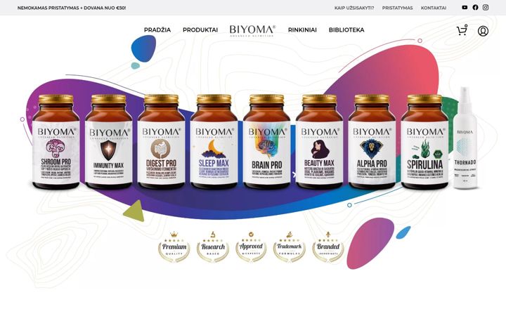 Screenshot of biyoma.lt