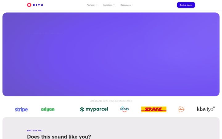 Screenshot of biyu.world