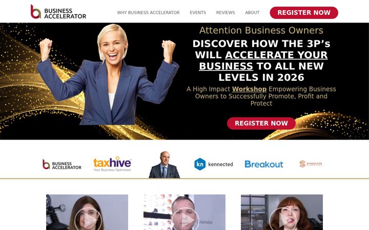 Snímek obrazovky bizaccelerator.biz