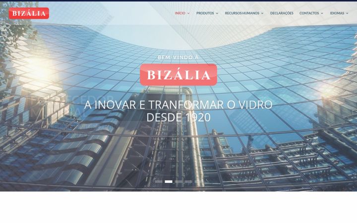 Screenshot of bizalia.pt