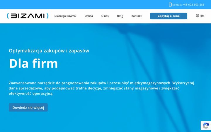 Screenshot of bizami.pl