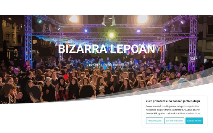 Capture d'écran de bizarralepoan.eus