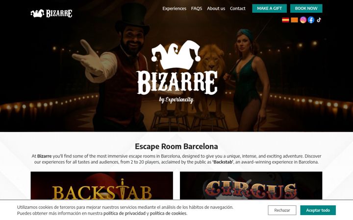 Ekrano kopija bizarrebcn.com