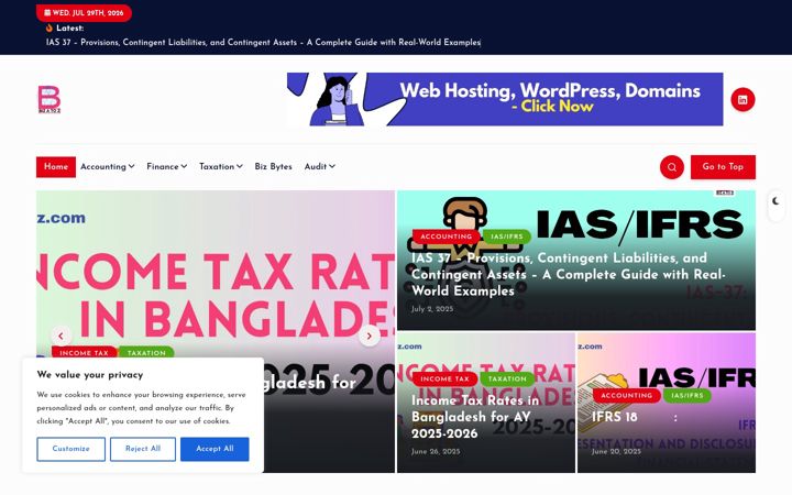 Screenshot of bizatoz.com