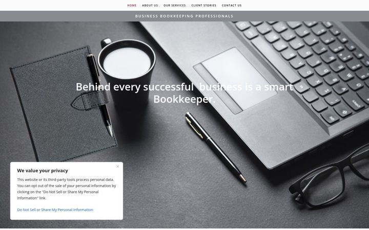Screenshot of bizbkpros.com