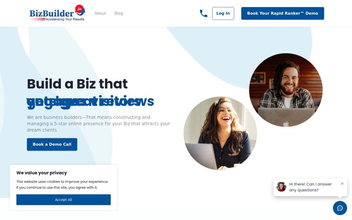 Screenshot of bizbuilder.io