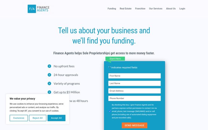 Captura de ecrã de bizcapitalsource.com