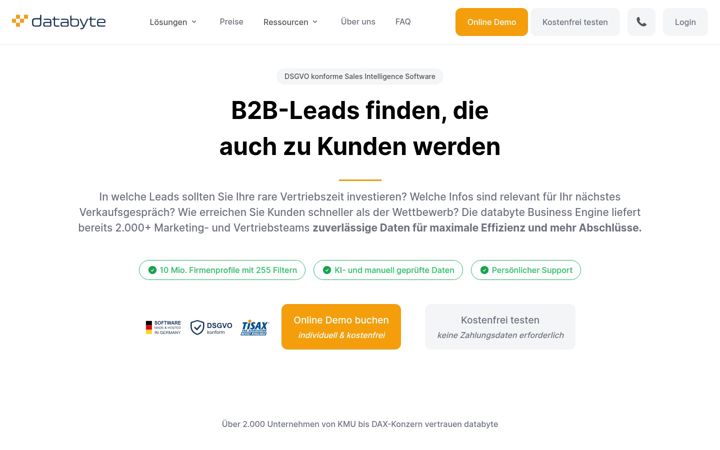 Captura de ecrã de bizcheck.de