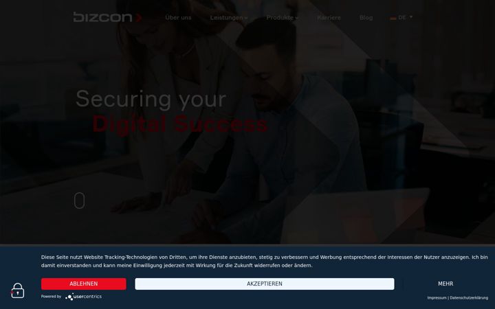 Screenshot of bizcon.de