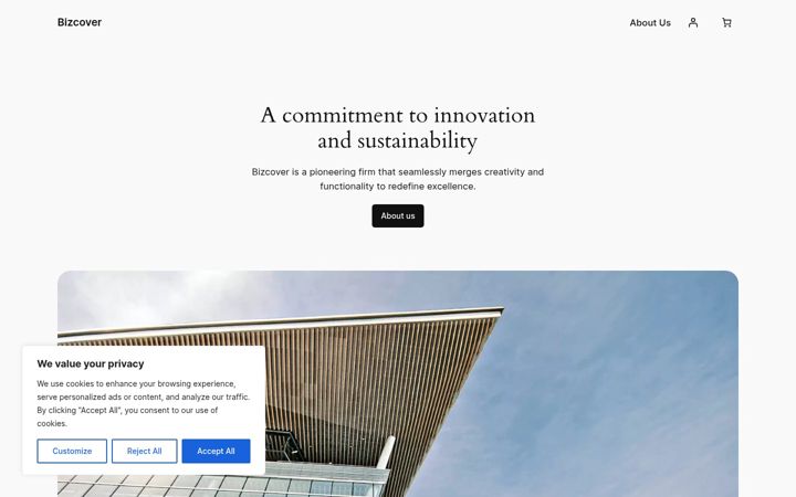 Screenshot of bizcover.co.uk
