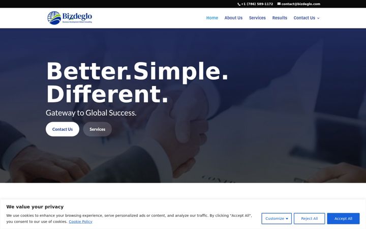 Screenshot of bizdeglo.com