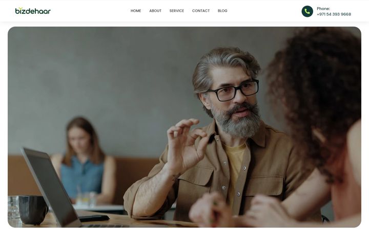 Screenshot of bizdehaar.com