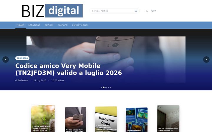 Screenshot of bizdigital.it