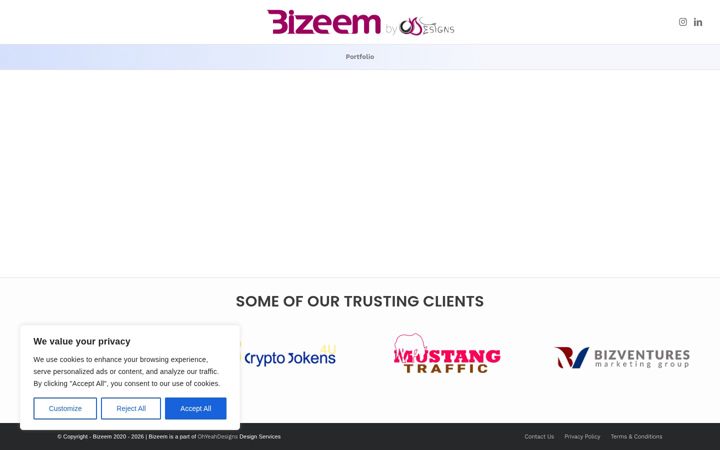 Snímek obrazovky bizeem.com