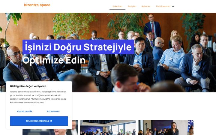 Screenshot of bizentra.space