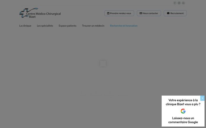 Screenshot of bizet-cliniques-paris.fr
