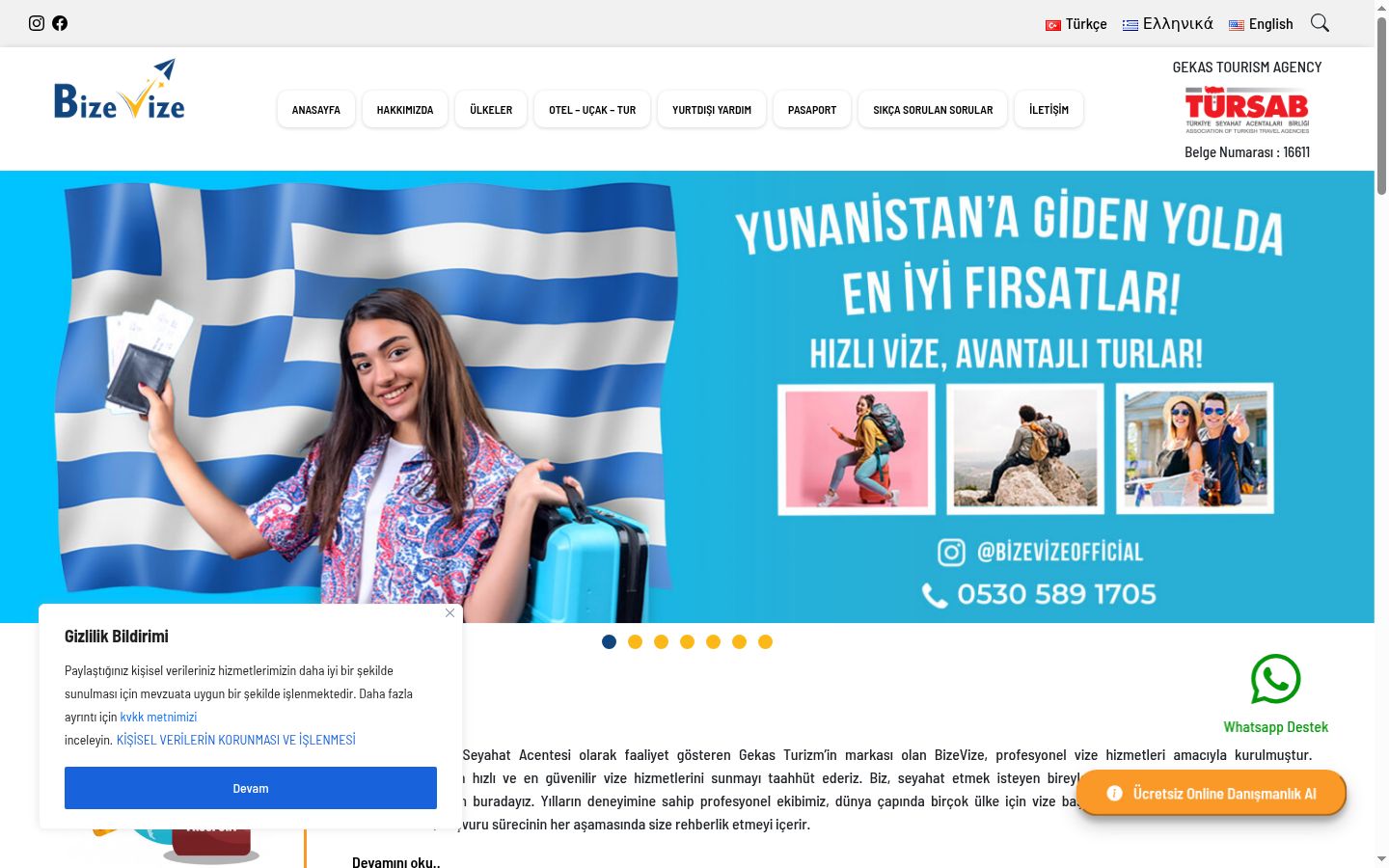 Screenshot tal-banner tal-kunsens muri qabel kwalunkwe interazzjoni