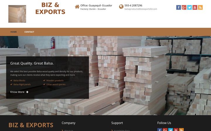 Screenshot of bizexportsltd.com