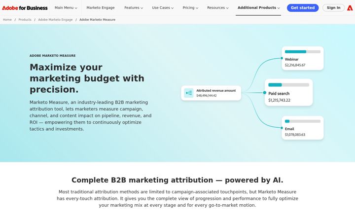 Screenshot of bizible.com