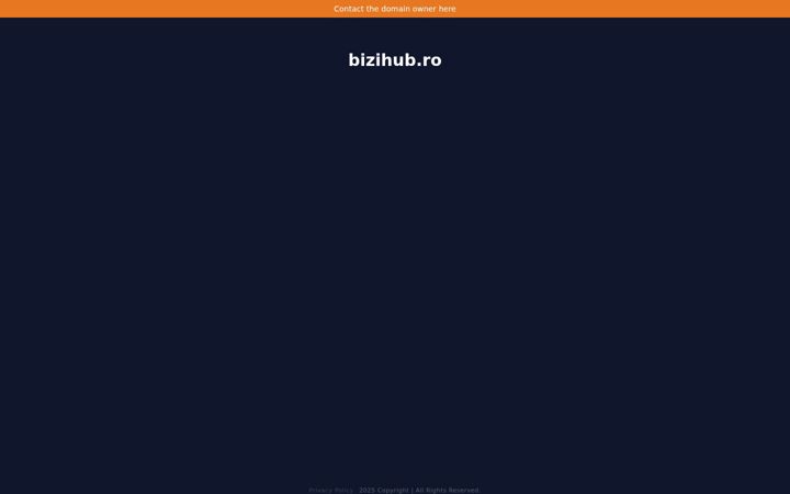 Captură de ecran a bizihub.ro