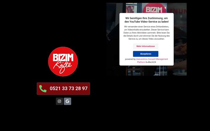 Screenshot of bizim-koefte.de