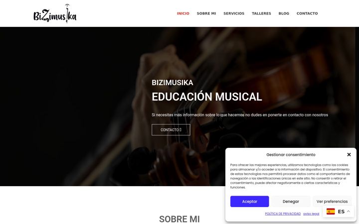 Екранна снимка на bizimusika.eus