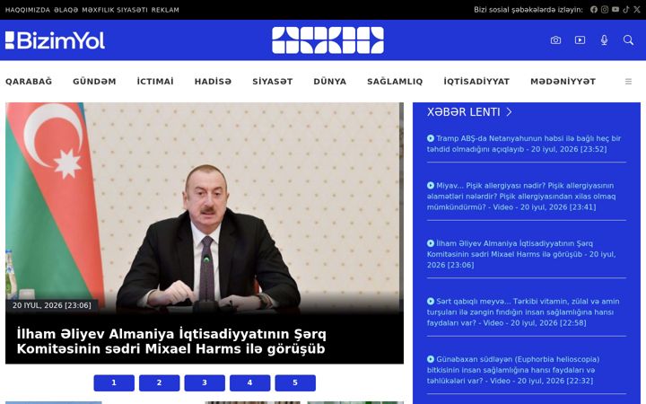Screenshot of bizimyol.info