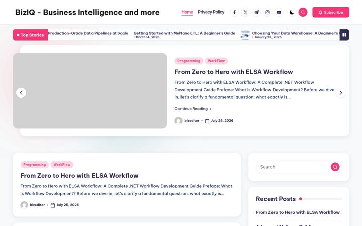 Screenshot of biziq.info