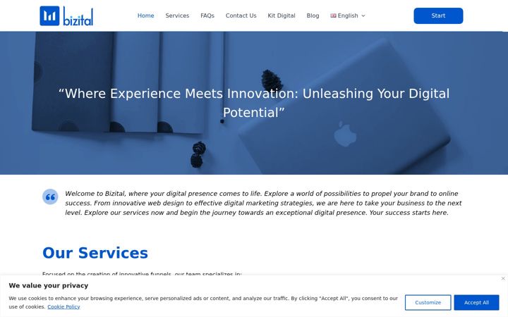 Screenshot of bizital.es