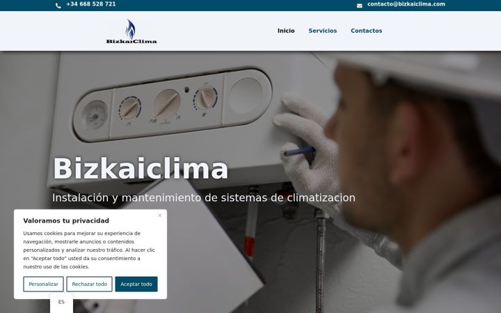 Zrzut ekranu bizkaiclima.com