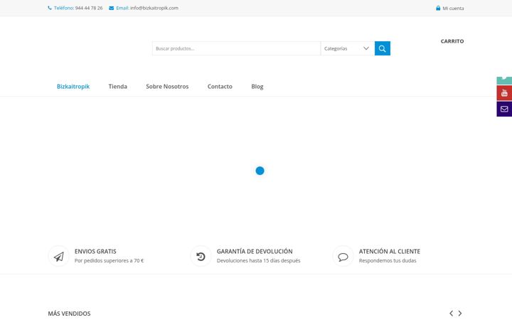 Zrzut ekranu bizkaitropik.com
