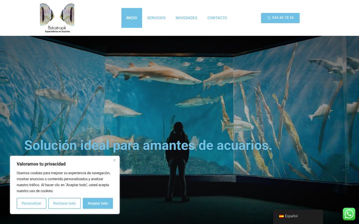 Screenshot of bizkaitropik.es
