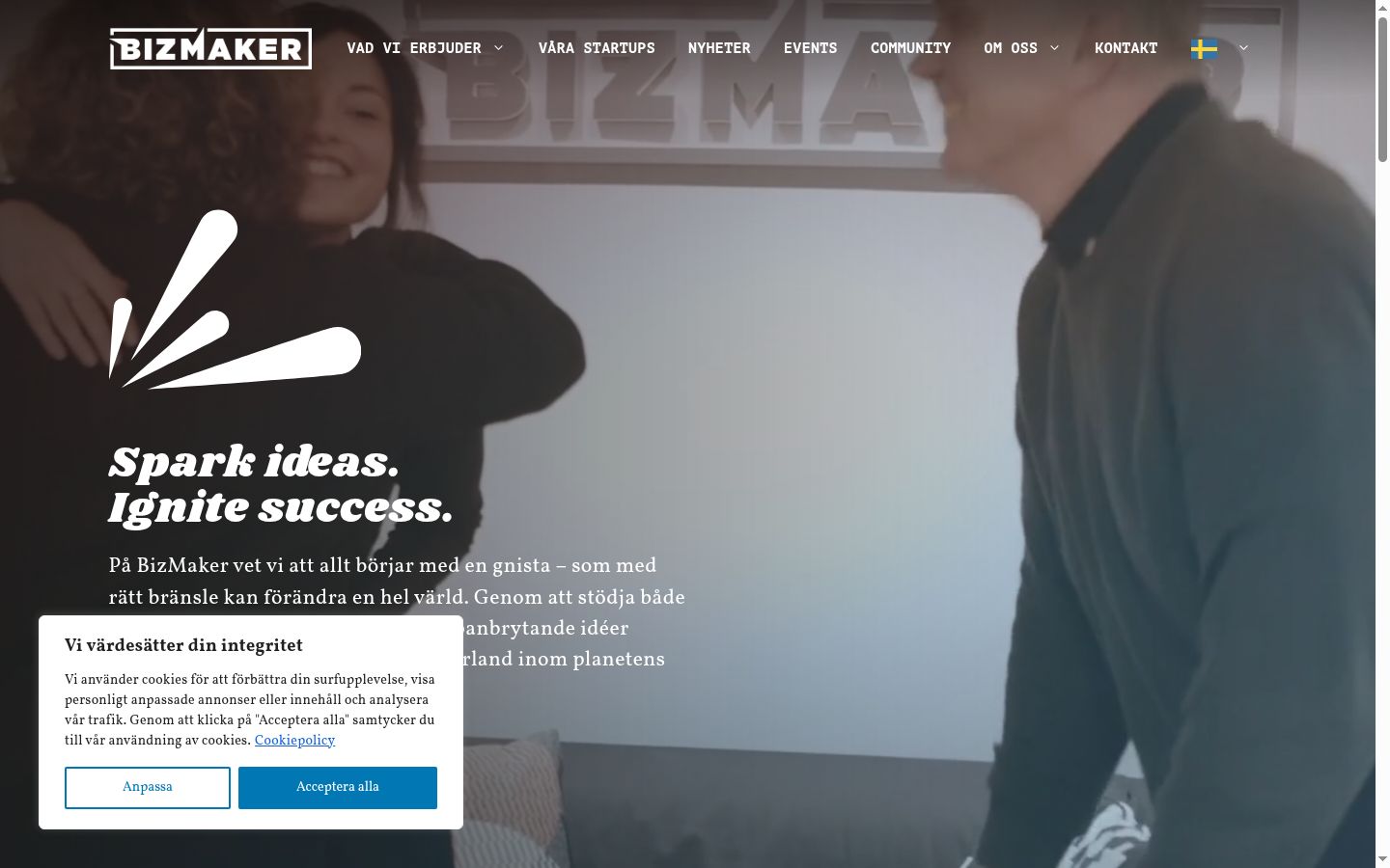 Screenshot van de toestemmingsbanner zoals getoond vóór enige interactie