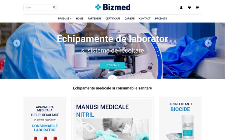 Captură de ecran a bizmed.ro