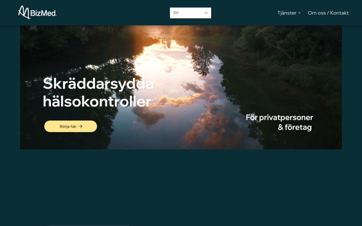 Screenshot of bizmed.se