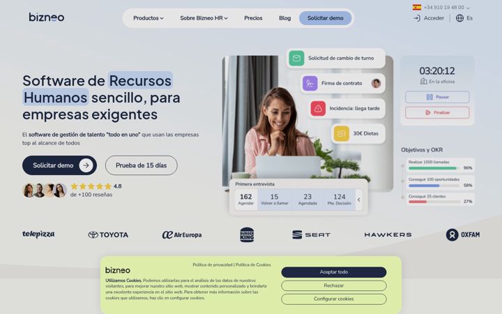 Screenshot of bizneo.com