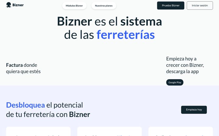 Screenshot ta' bizner.ai