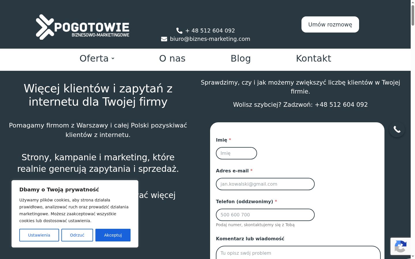 Screenshot des Einwilligungsbanners vor jeglicher Interaktion