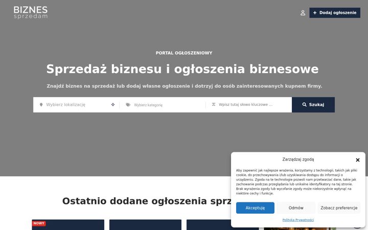 Screenshot of biznes-sprzedam.pl