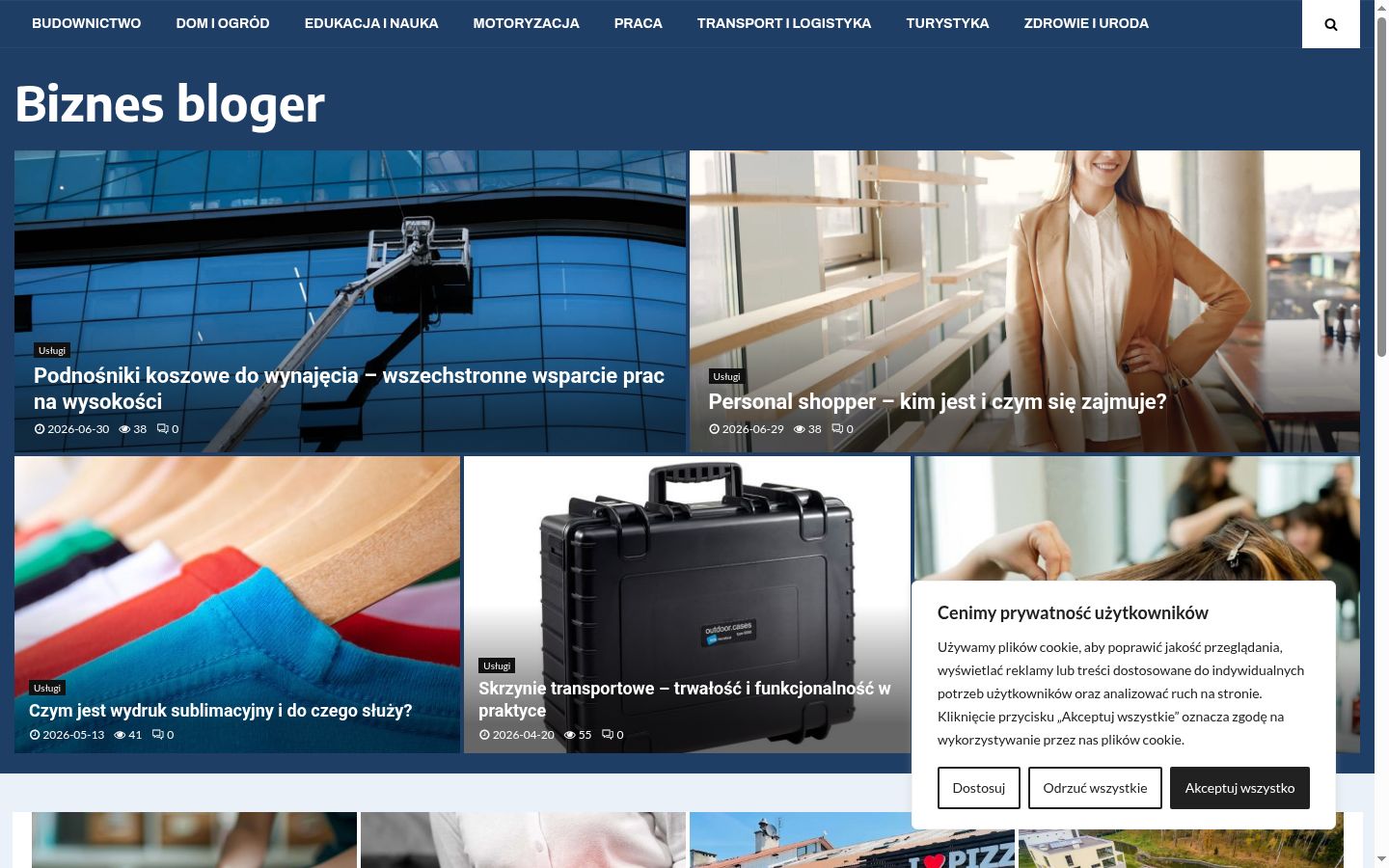 Screenshot des Einwilligungsbanners vor jeglicher Interaktion