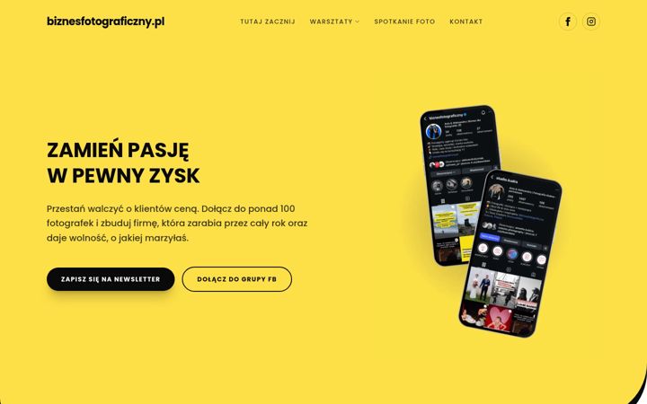 Screenshot von biznesfotograficzny.pl