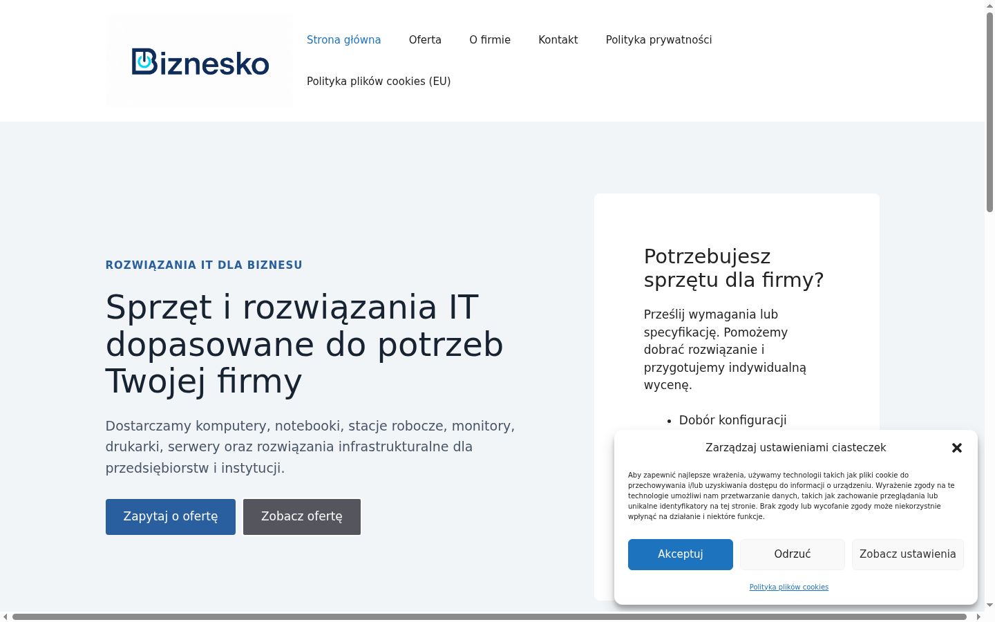 Képernyőkép a bármilyen interakció előtt megjelenő hozzájárulási bannerről
