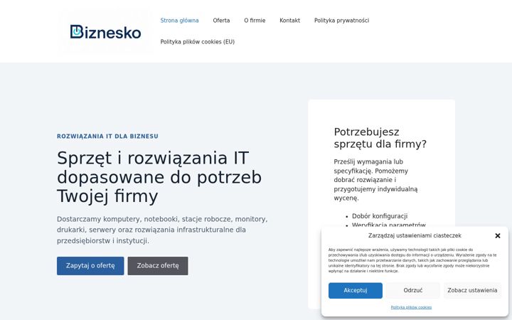 Képernyőkép: biznesko.pl